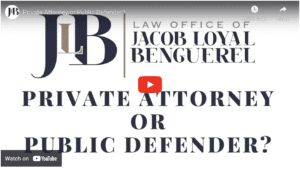 private attorney or public defender